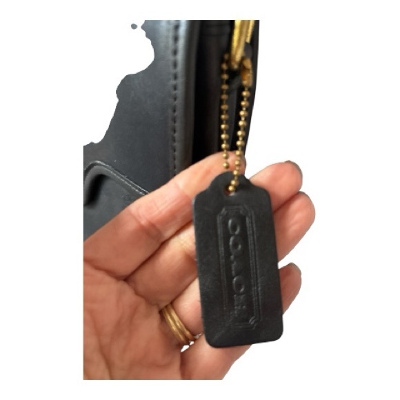 Rare Coach Black Shelton Turnbuckle Crossbody bag Vintage - Picture 3 of 8